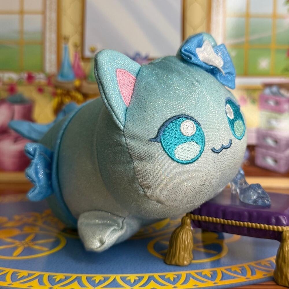 Aphmau MeeMeow | Blue Sparkle Mermaid Cat Plush